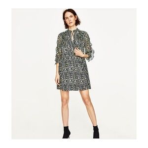 Zara Mini Dress Flirty Ruffles